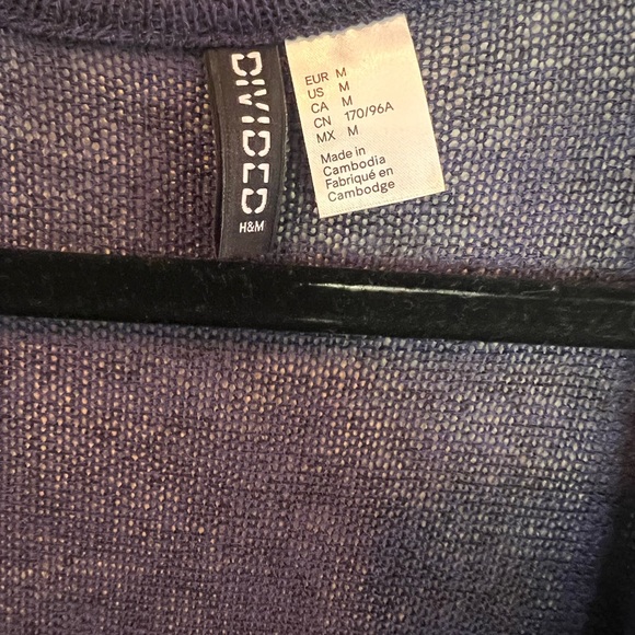 Navy blue medium open cardigan - Picture 2 of 3